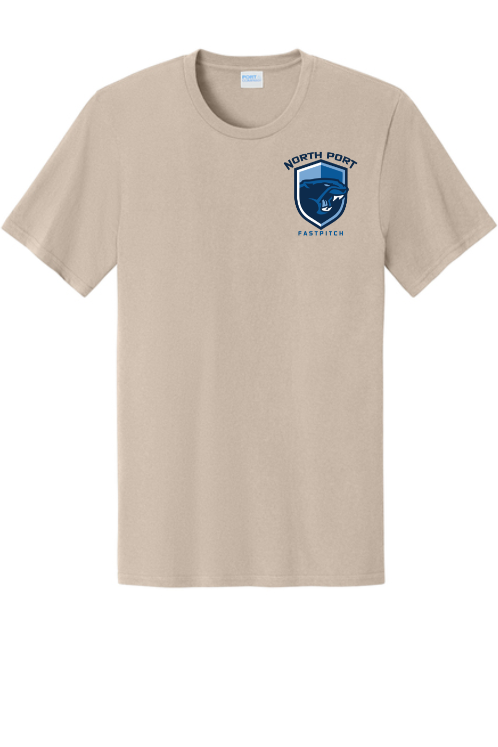 North Port Badge Light Youth Cotton Tee