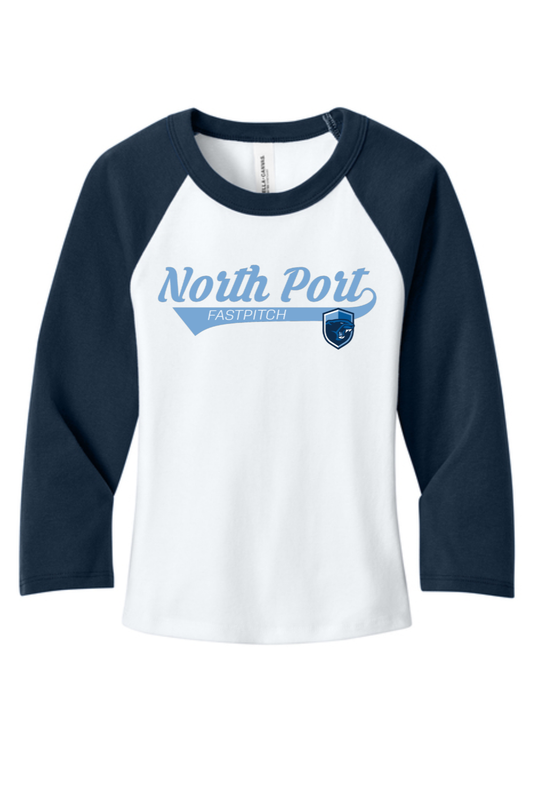 Women’s Micro Rib 3/4 Raglan Crop Tee