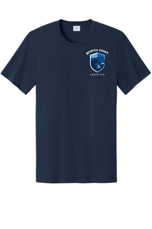 North Port Badge Light Cotton Adult Tee