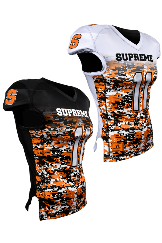 Tapered Nickle 1 Ply REVERSIBLE Football Jersey