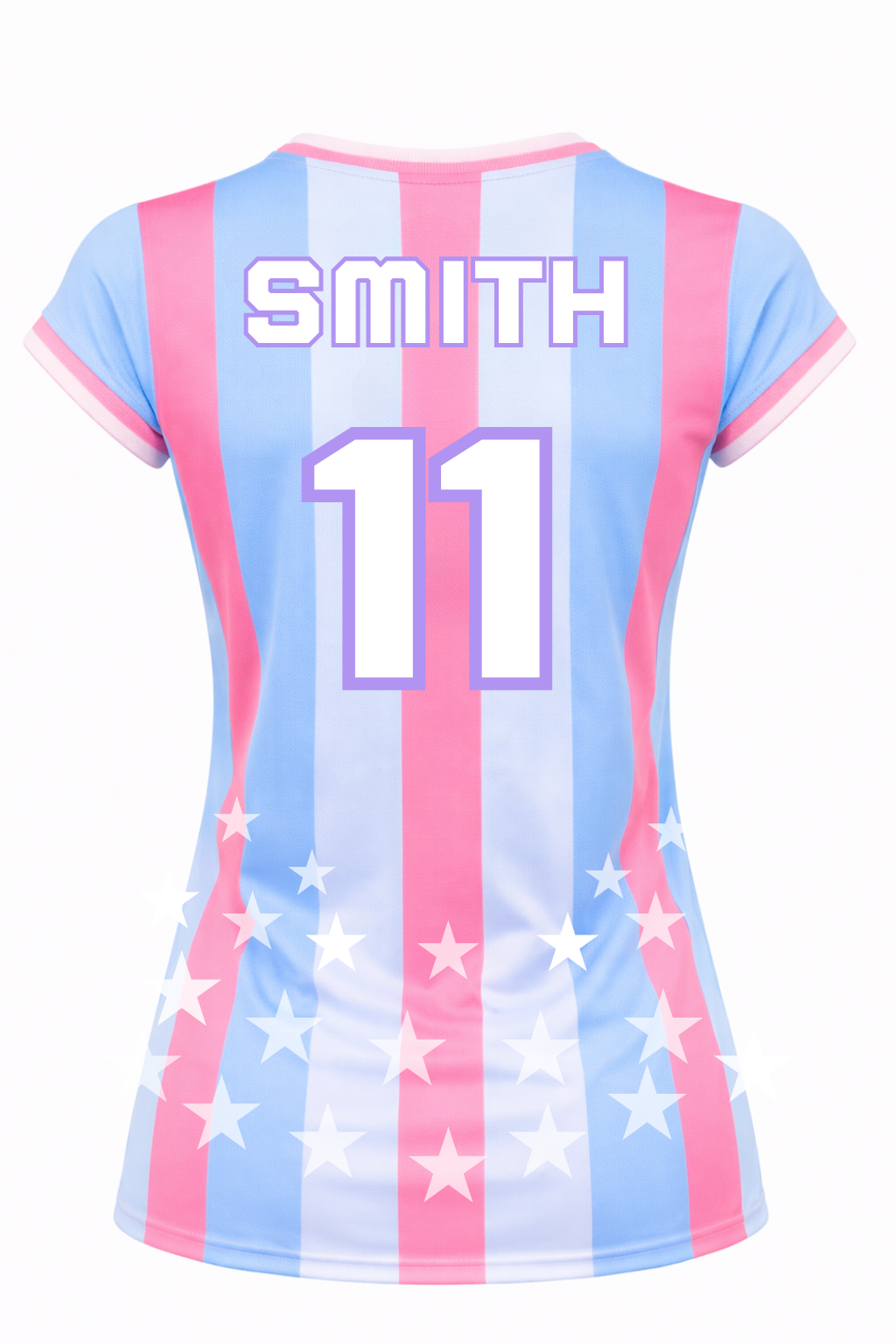 Custom Female Cap Sleeve Tee Soccer Jersey