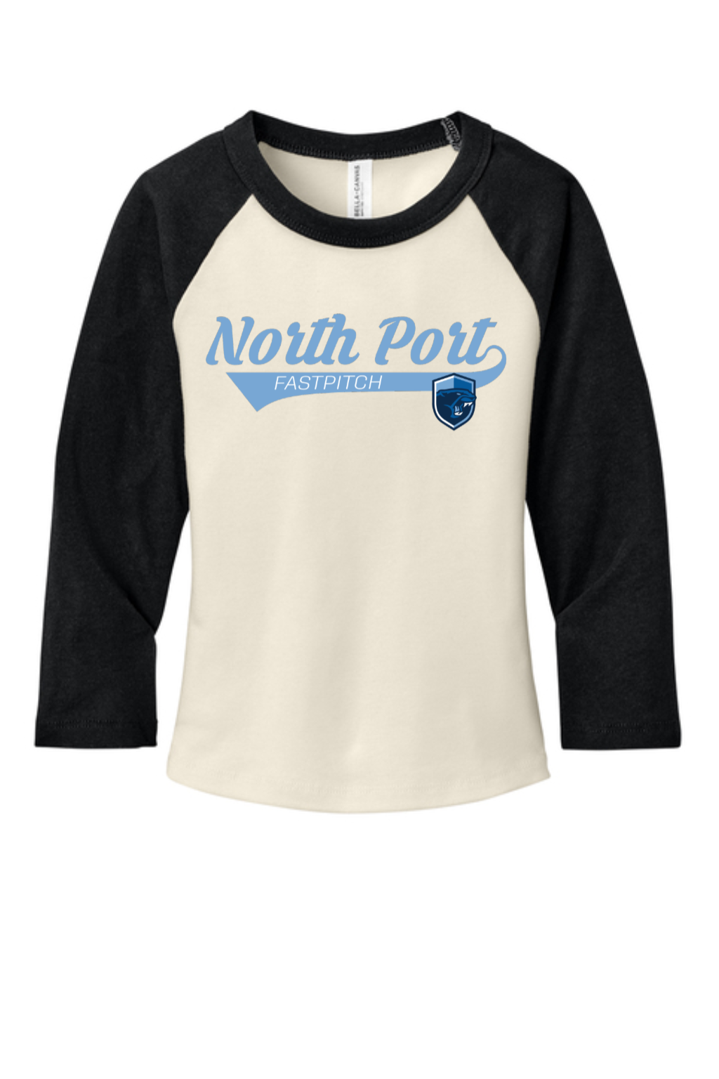 Women’s Micro Rib 3/4 Raglan Crop Tee