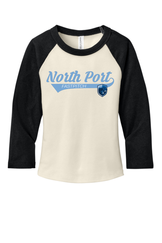 Women’s Micro Rib 3/4 Raglan Crop Tee