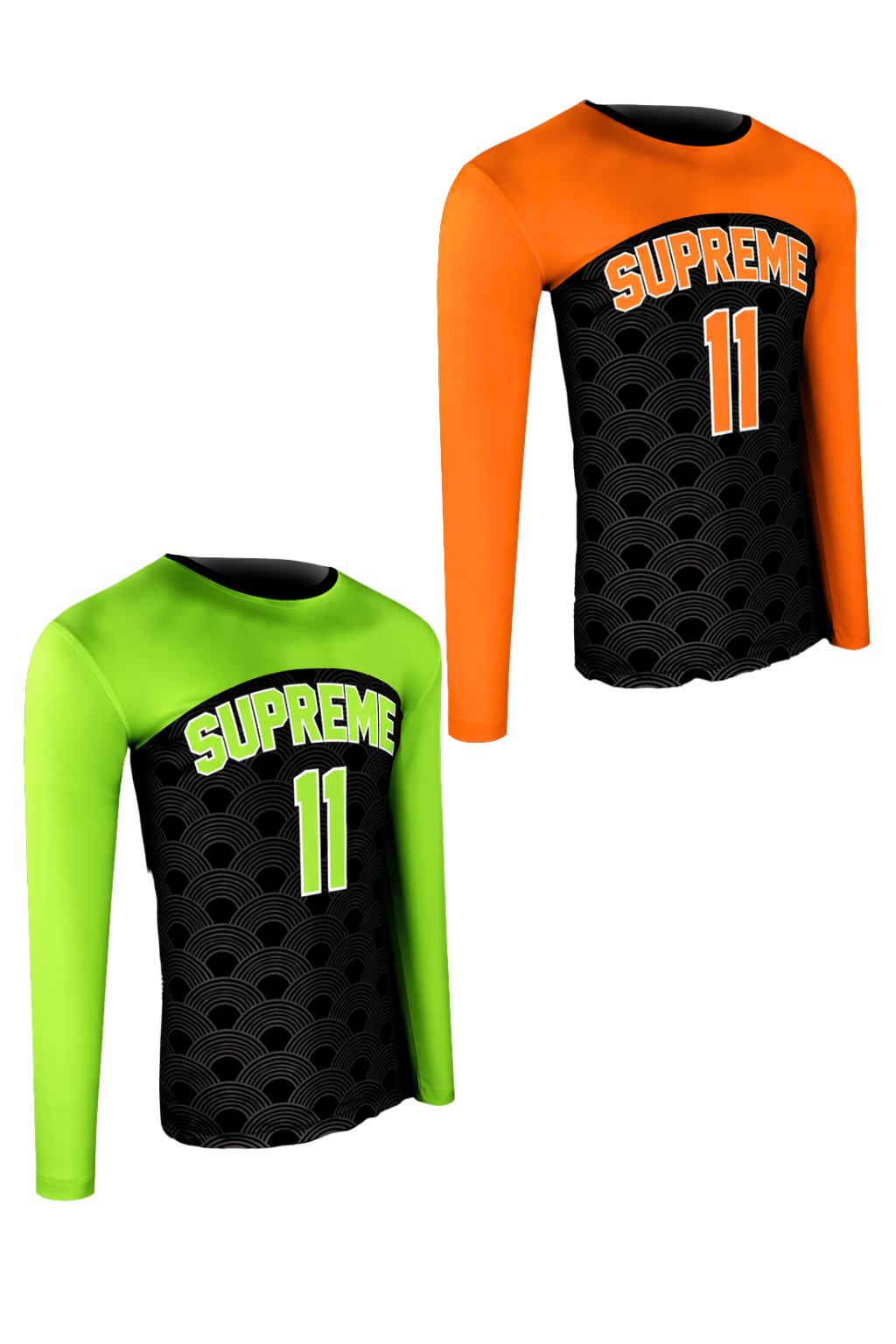 Custom Long Sleeve Compression Shirt Reversible