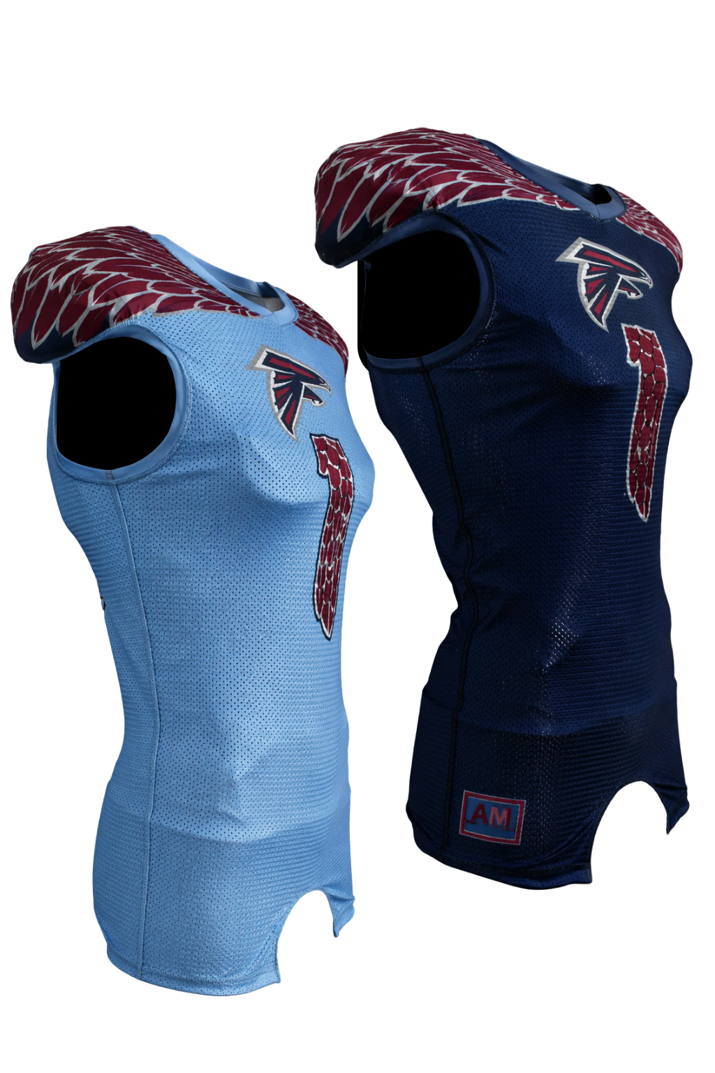 Custom Form Fit 1 Ply REVERSIBLE Football Jersey