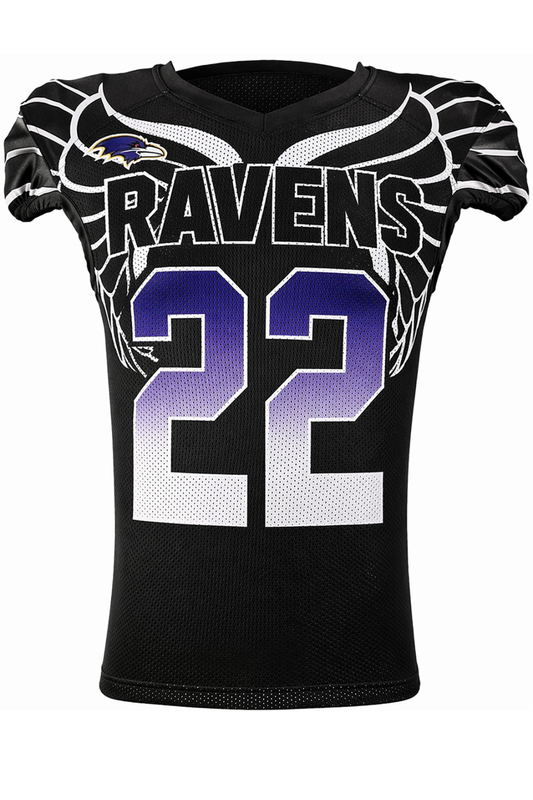 Custom Tapered Waist Cut Football Jersey