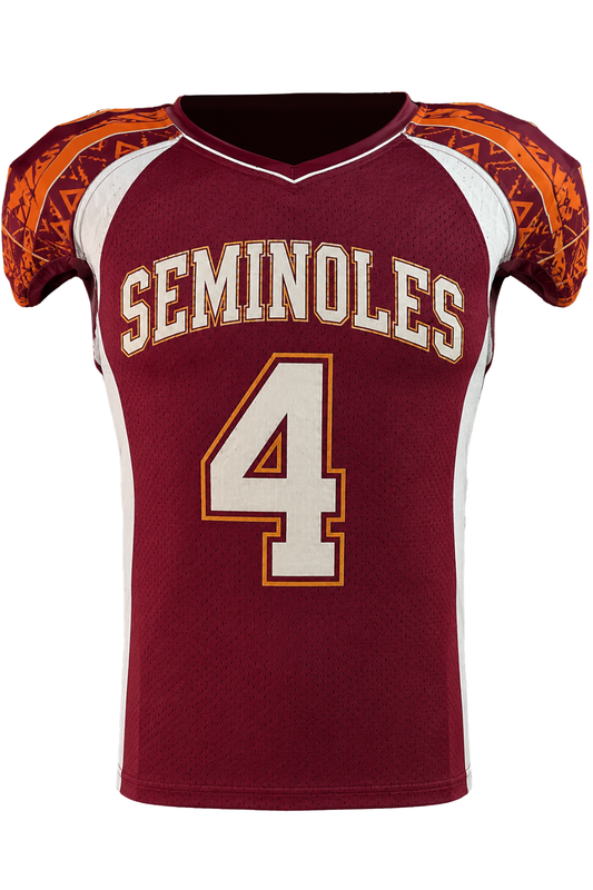 Tapered Waistcut Stretch Mesh Custom Football Jersey